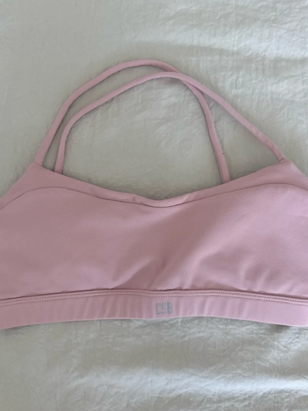 Crop shop boutique Pink Strappy Bralette – Women’s Intimates